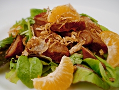 Duck and mandarin salad