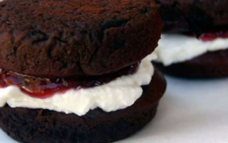 Beetroot choc whoopie pies