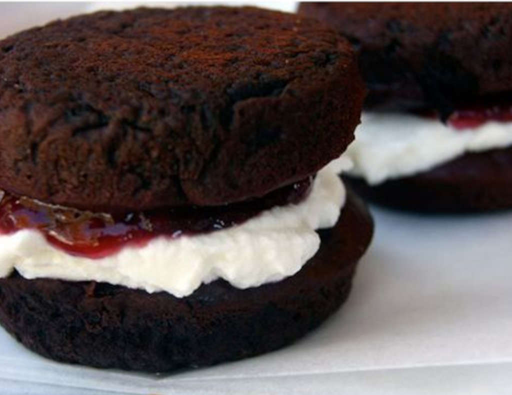 Beetroot choc whoopie pies