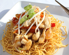 Chicken in oyster sauce stirfry