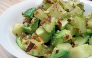 Apple and avocado winter salad