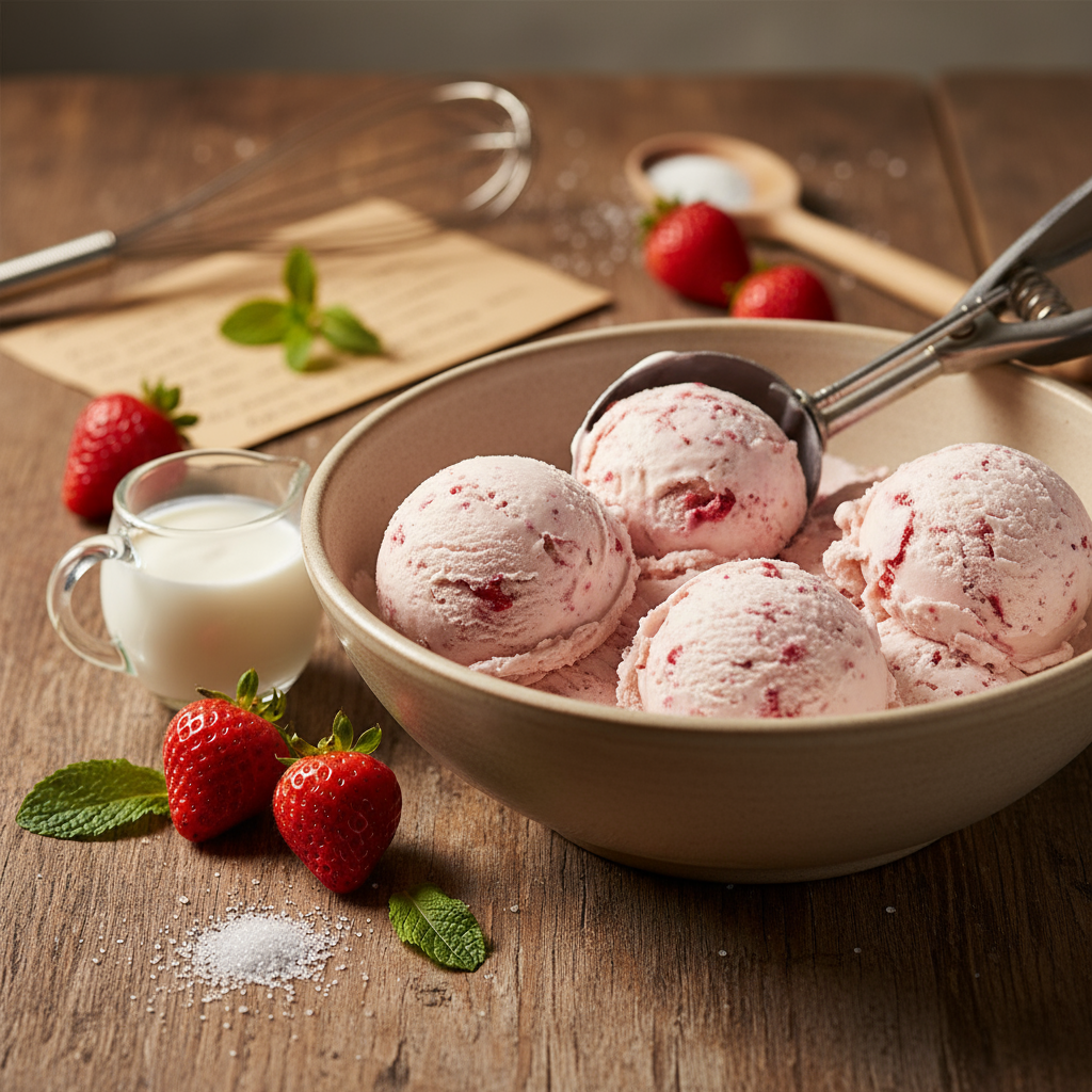Strawberry ice cream recipe
