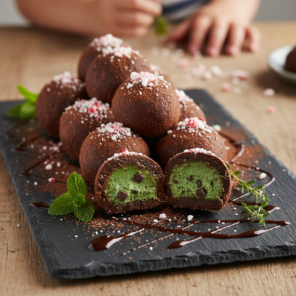 Surprise choc-mint balls