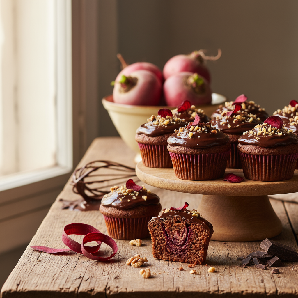 Choc beetroot cupcakes recipe