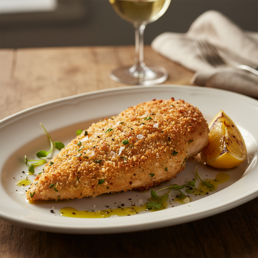 Parmesan crumbed chicken