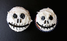 Halloween Jack Skellington cupcakes