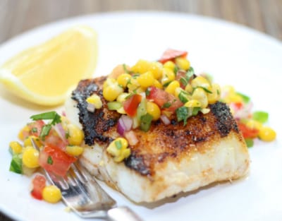 Mexican Fish with Corn Salsa