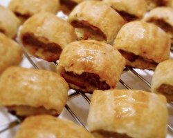 Homemade sausage rolls