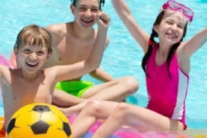 kids in pool