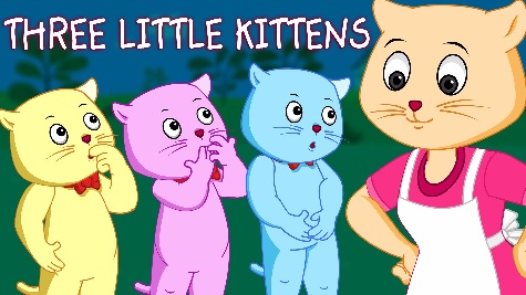 the three little kittens cartoon
