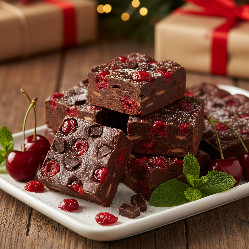 Choc-cherry fudge