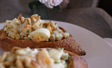 Egg salad boats