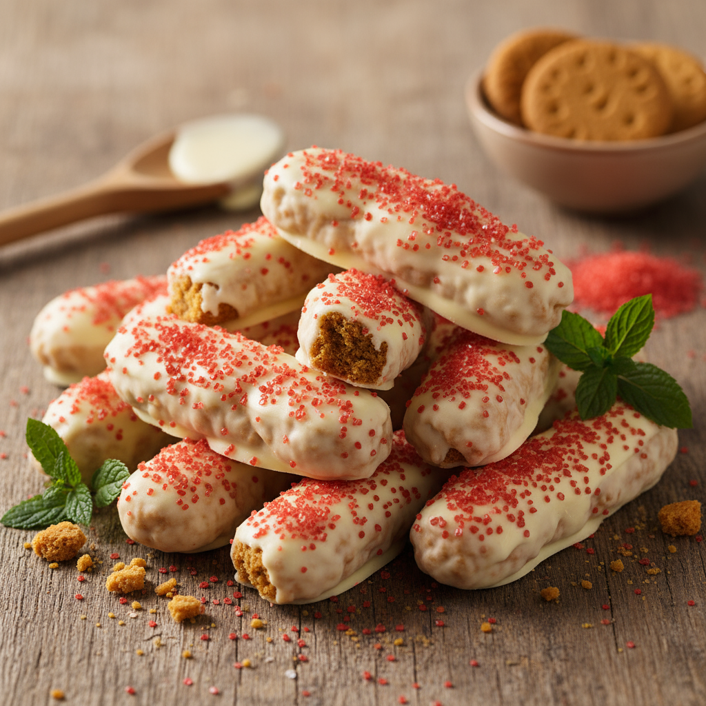 Ginger crunch logs