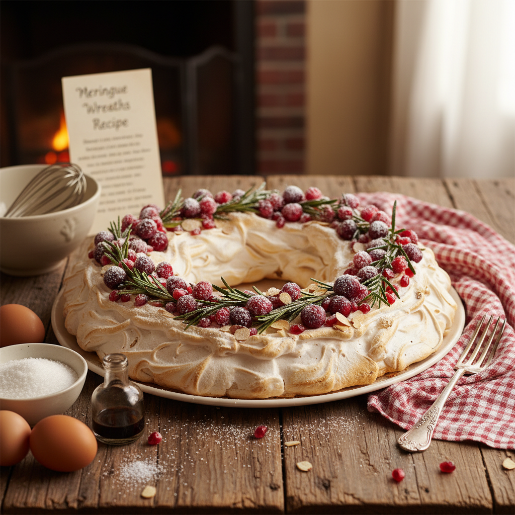 Meringue wreaths recipe