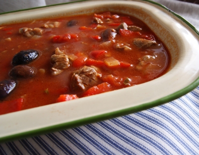 Mediterranean lamb casserole