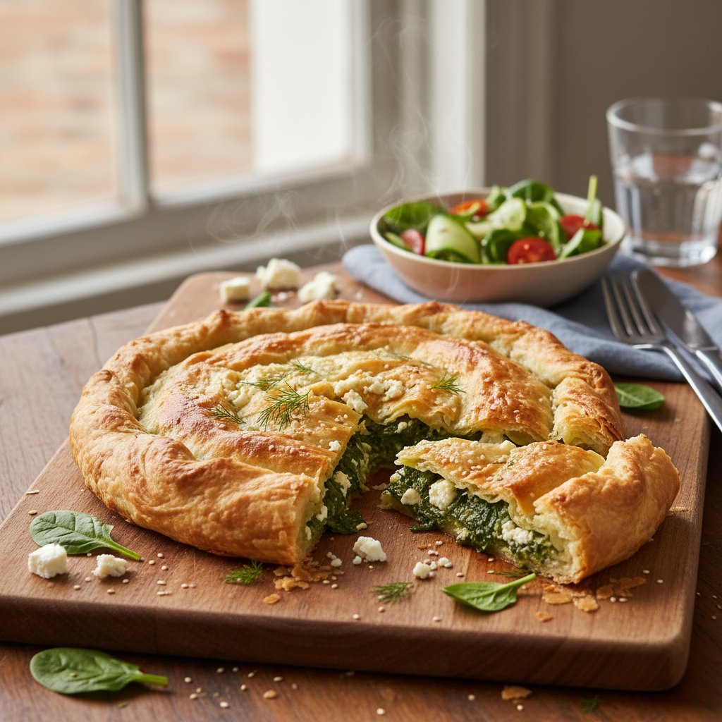 Spinach and feta pie