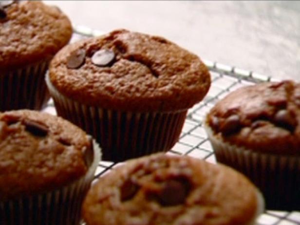 Double choc chip muffins