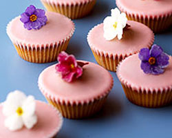 Flower fairy cakes