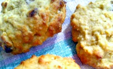 Banana choc-chip cookies