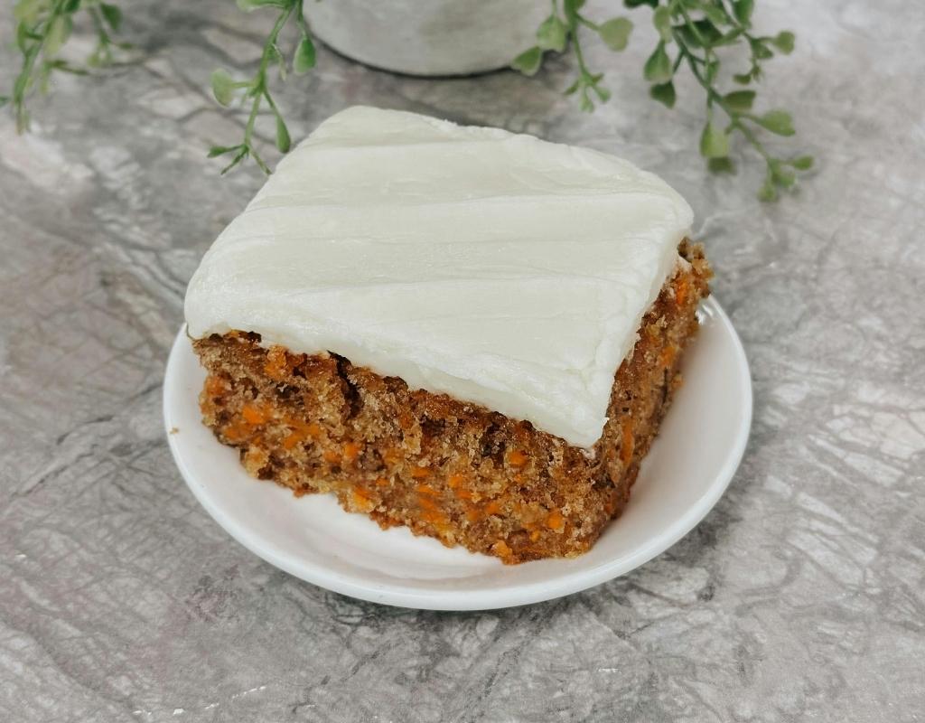 Carrot cake with cream cheese icing