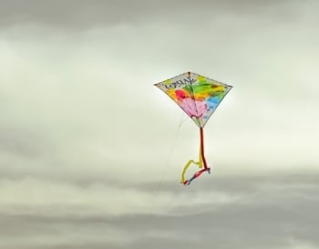 flying kite