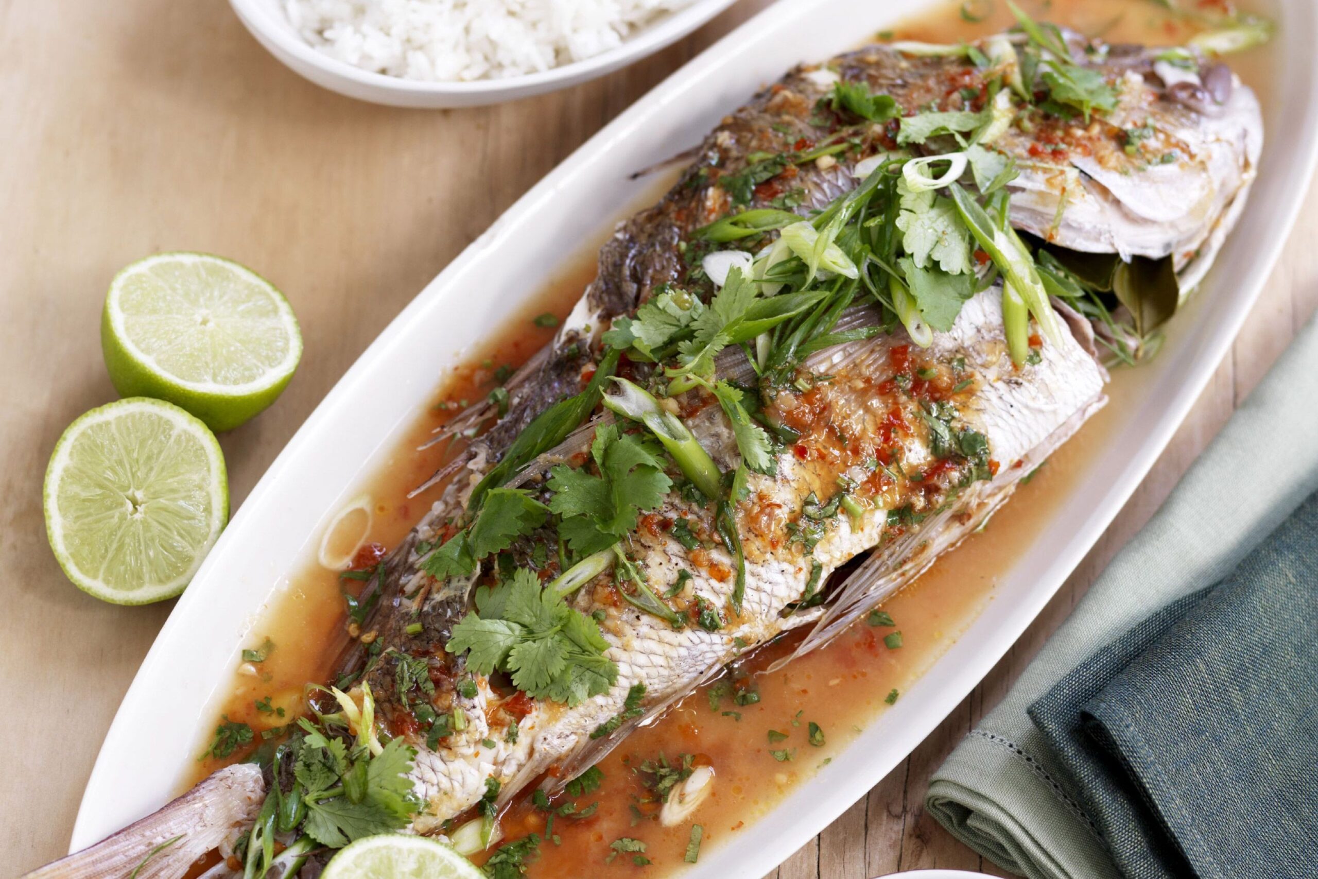 Whole spiced fish