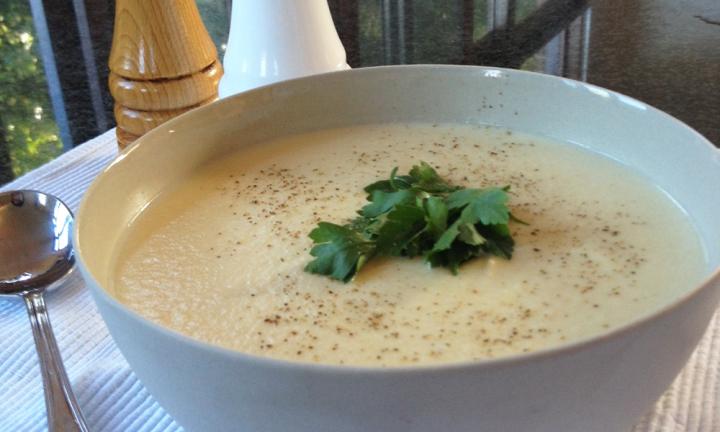 Cauliflower and potato soup