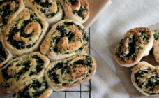 Bacon, spinach and feta scrolls