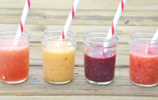 Fruit juice slushies