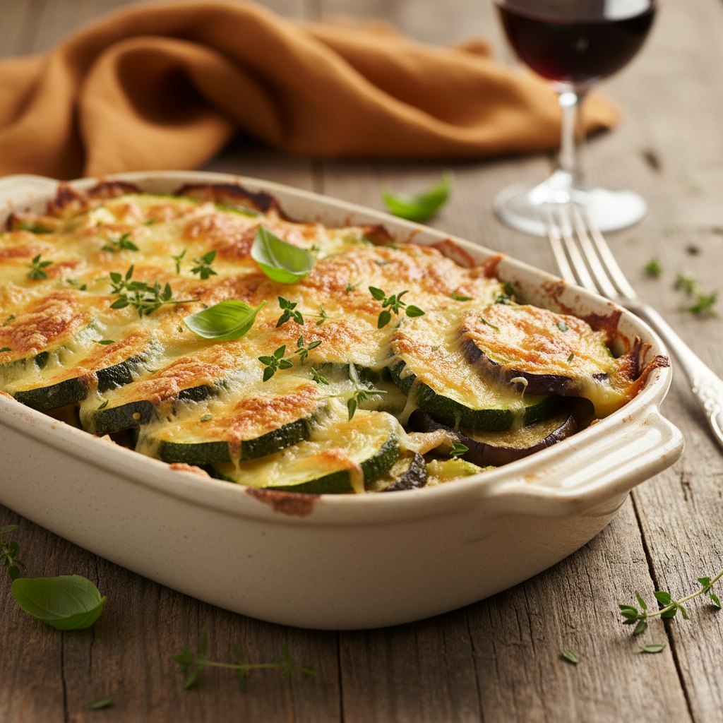 Zucchini & Eggplant Gratin