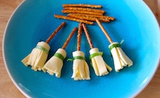 Cheesy Pretzel Broomsticks