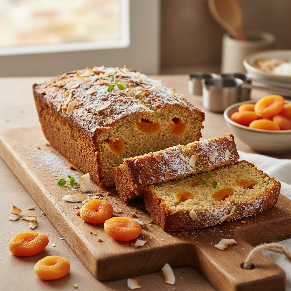 Wholemeal apricot and coconut cake