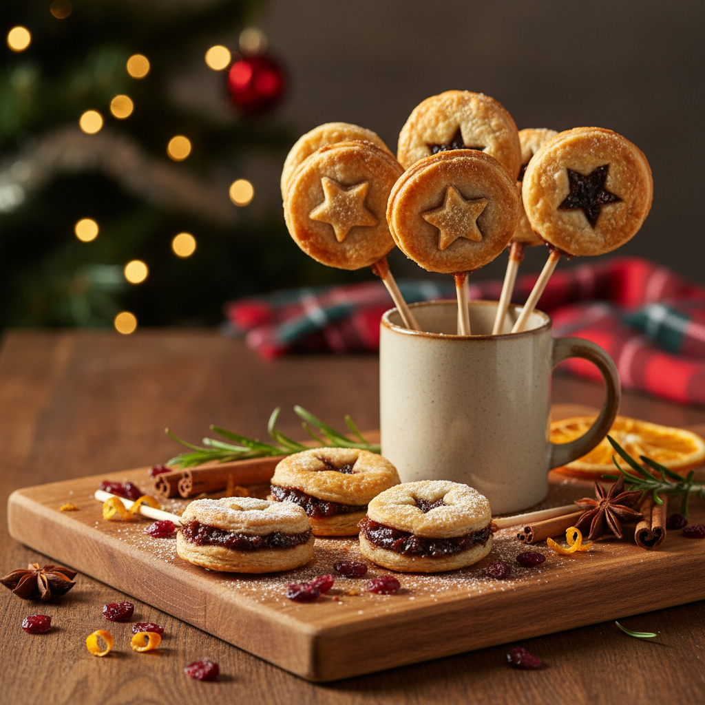 Mince pie pops