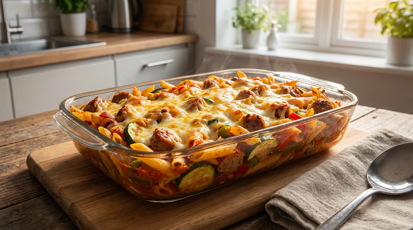 Leftover sausage bake recipe