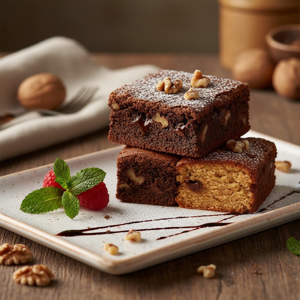 Walnut brownies