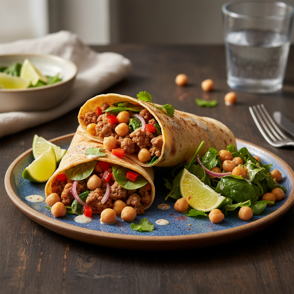 Pork and chickpea tortilla