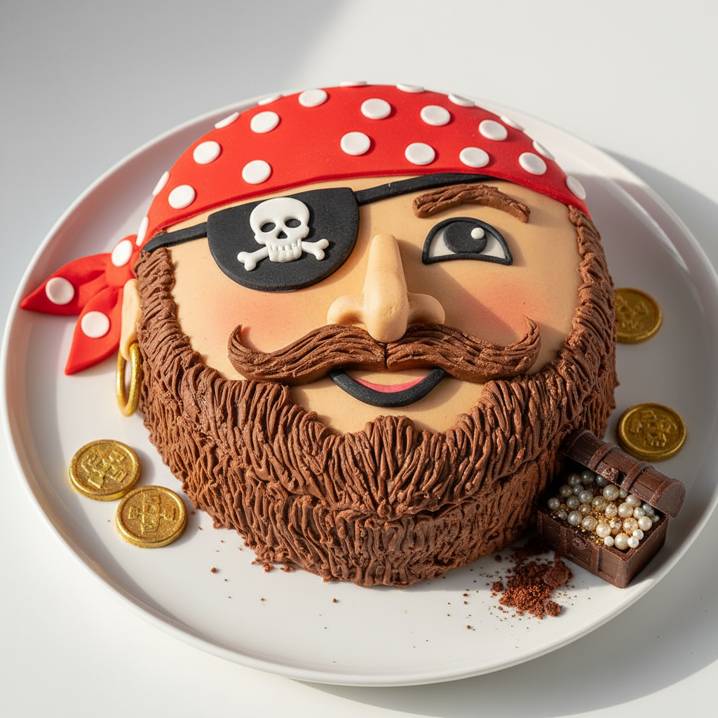 Pirate face cake