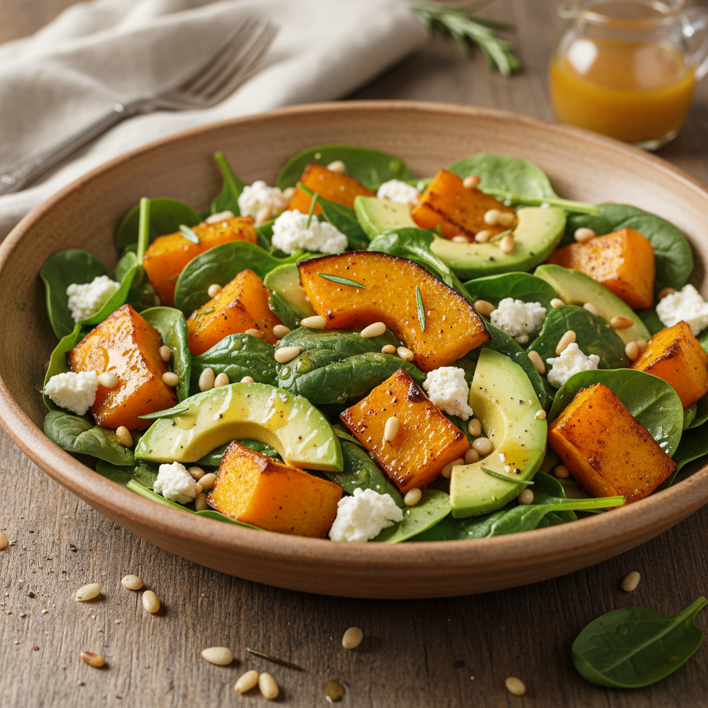 Roast pumpkin salad