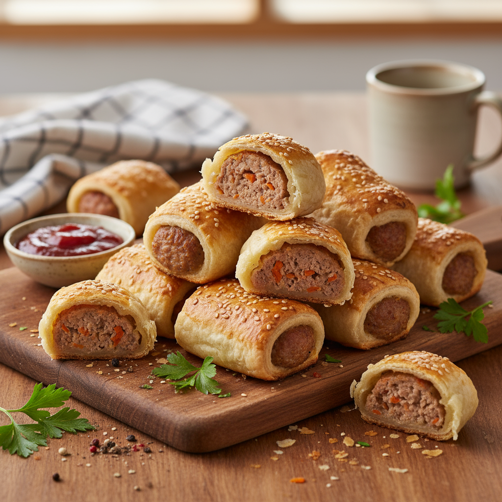 Simple sausage rolls
