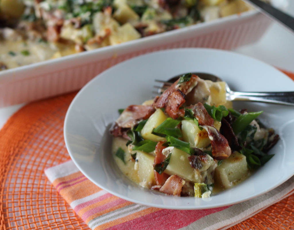 Easy Chicken & Baked Potato Casserole