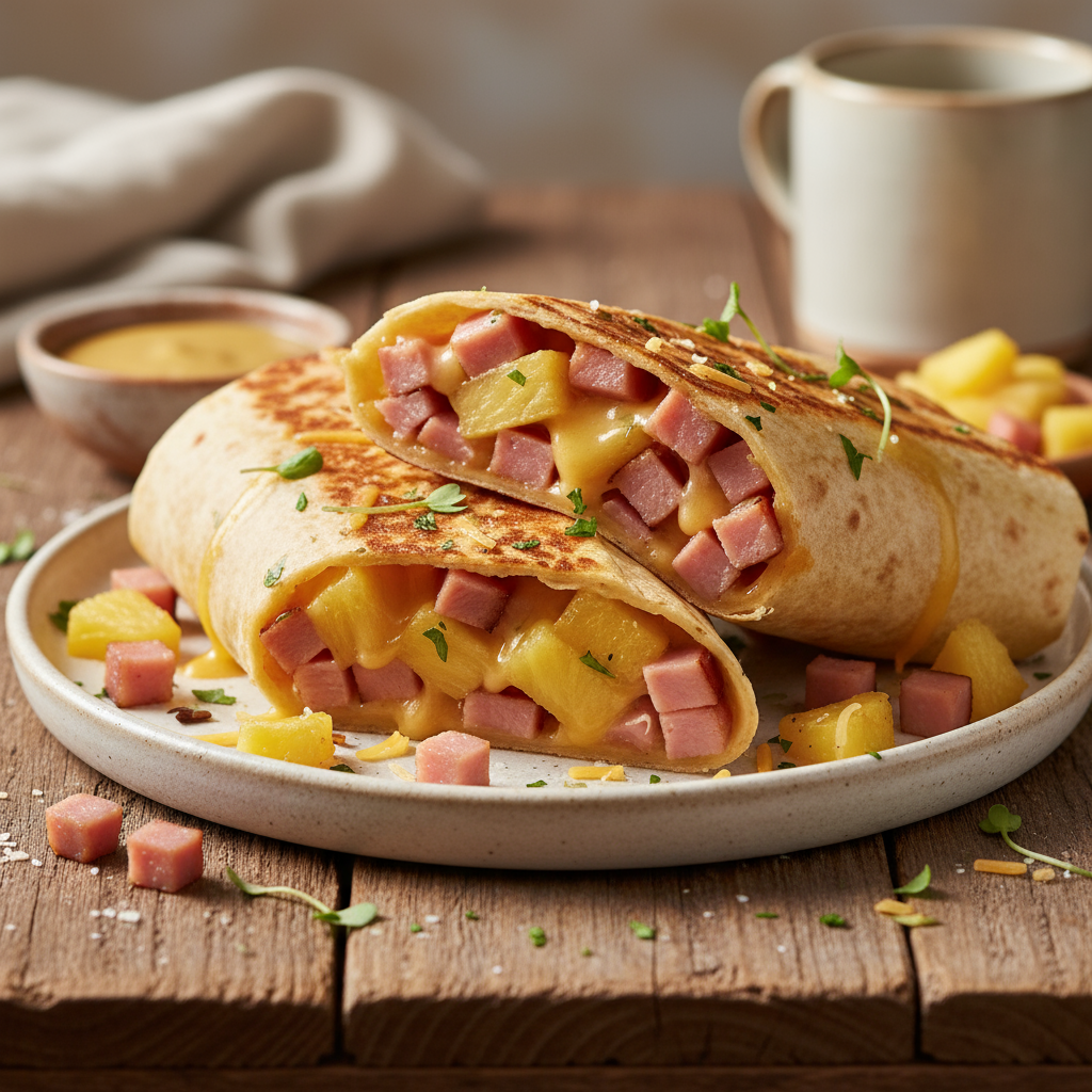 Toasted Hawaiian Wrap Melts