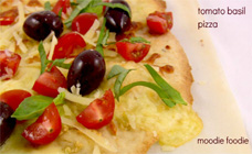 Tomato basil pizza