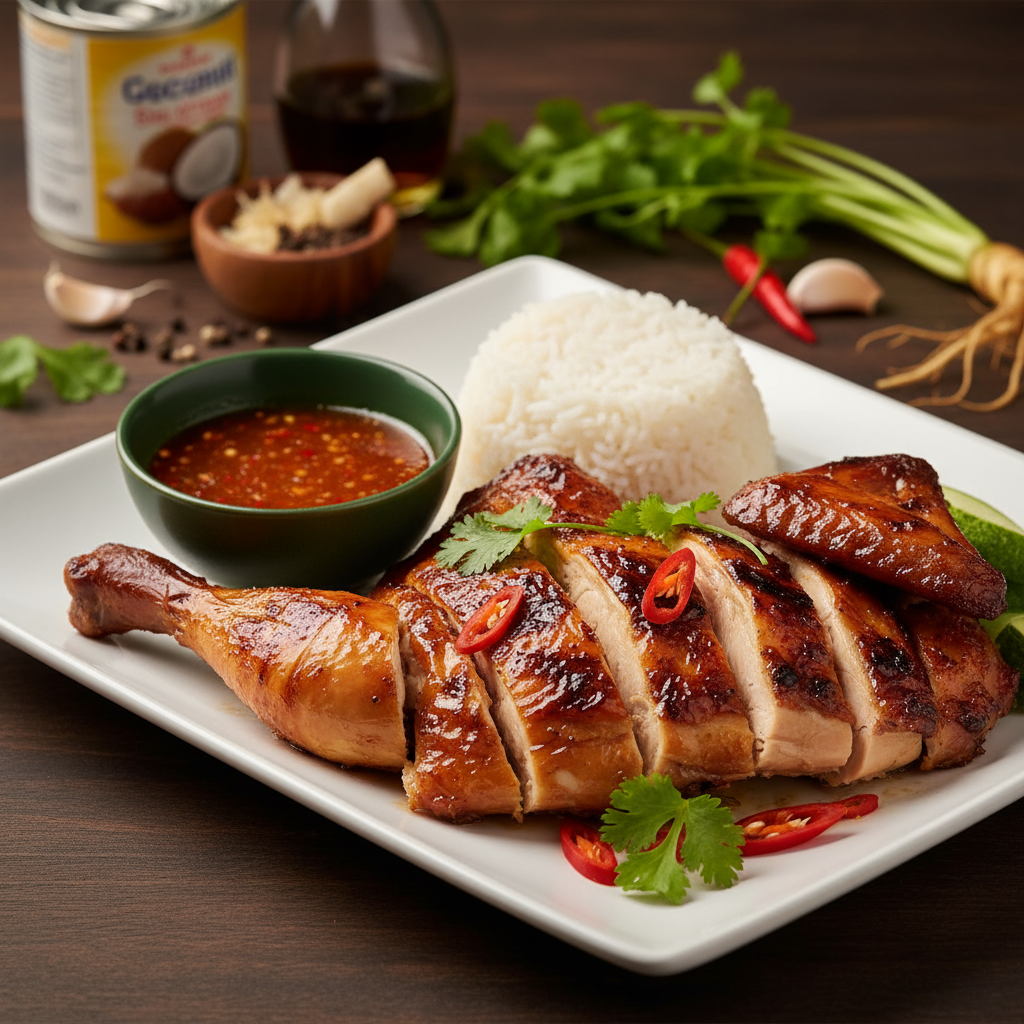Thai barbecued chicken recipe