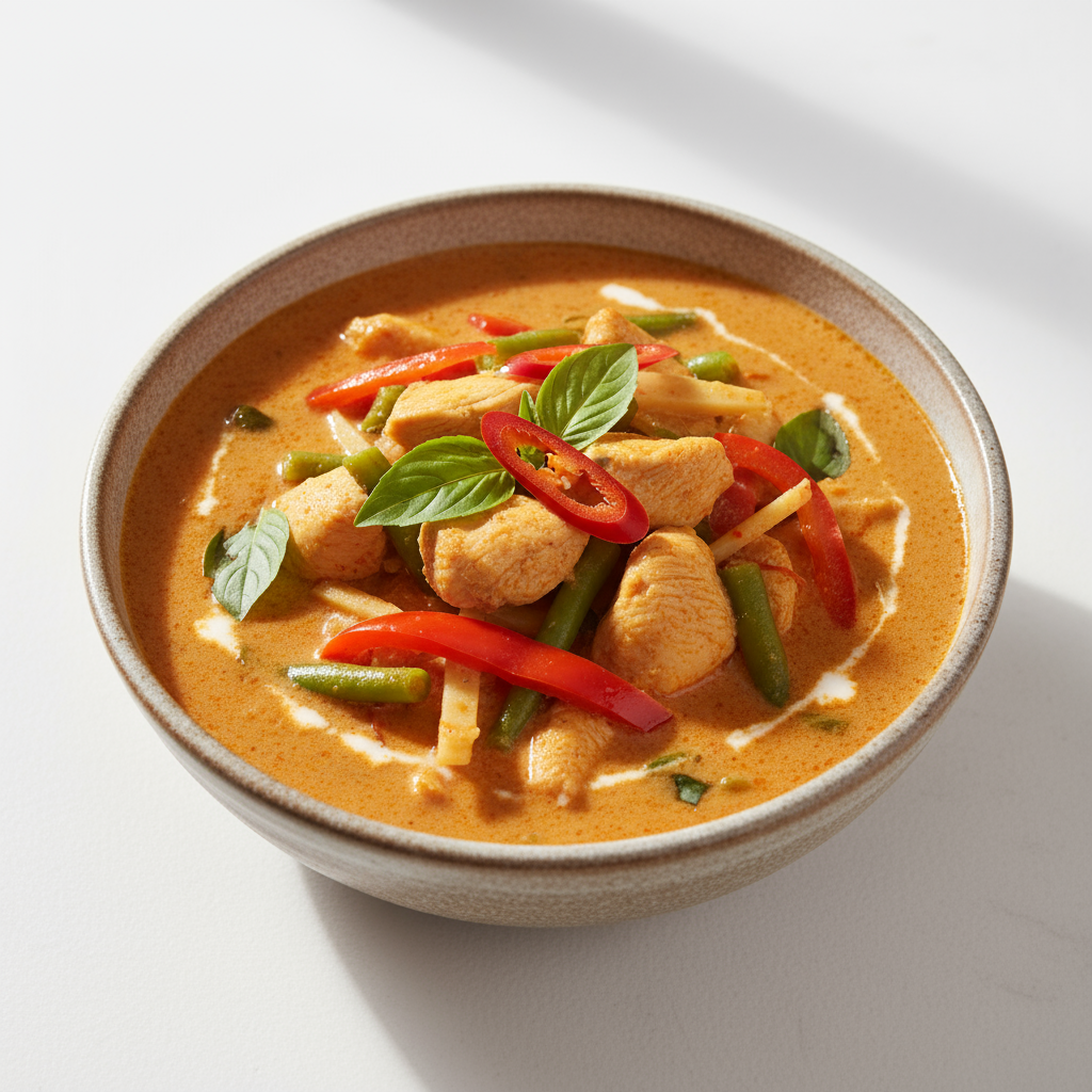 Thai red chicken curry