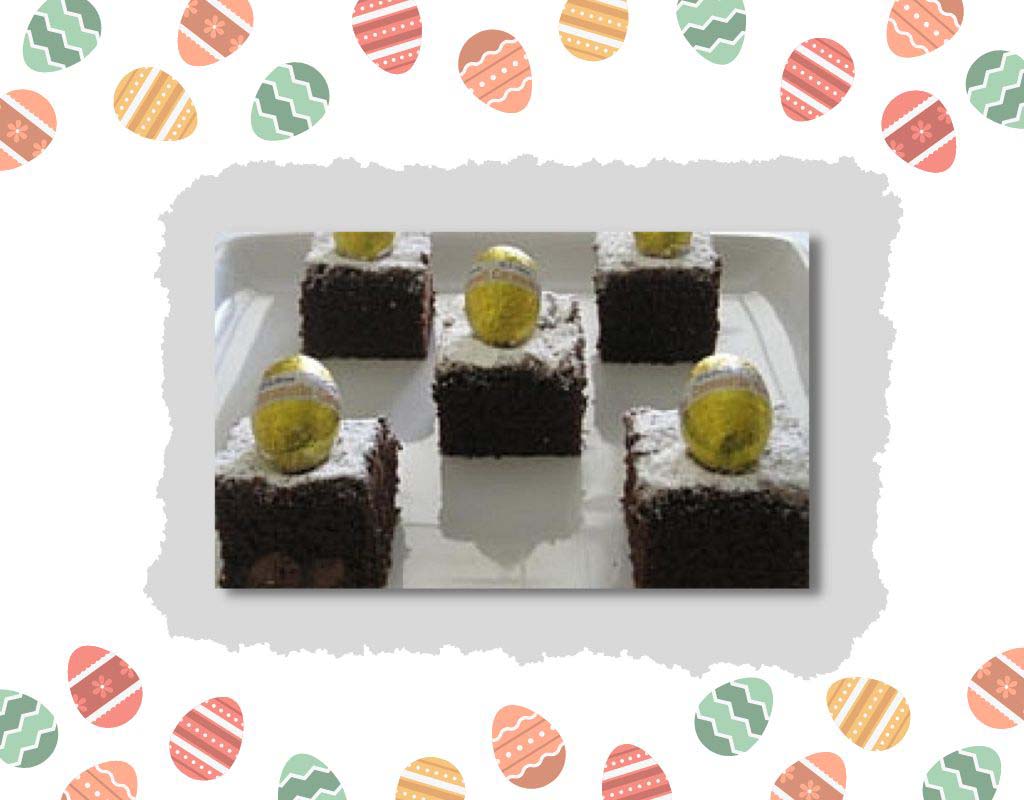 Caramello Egg Brownies