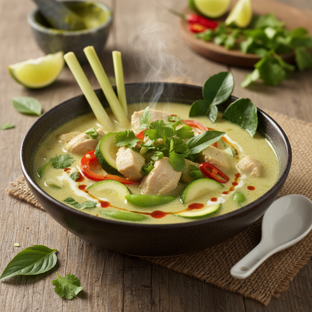 Thai chicken soup