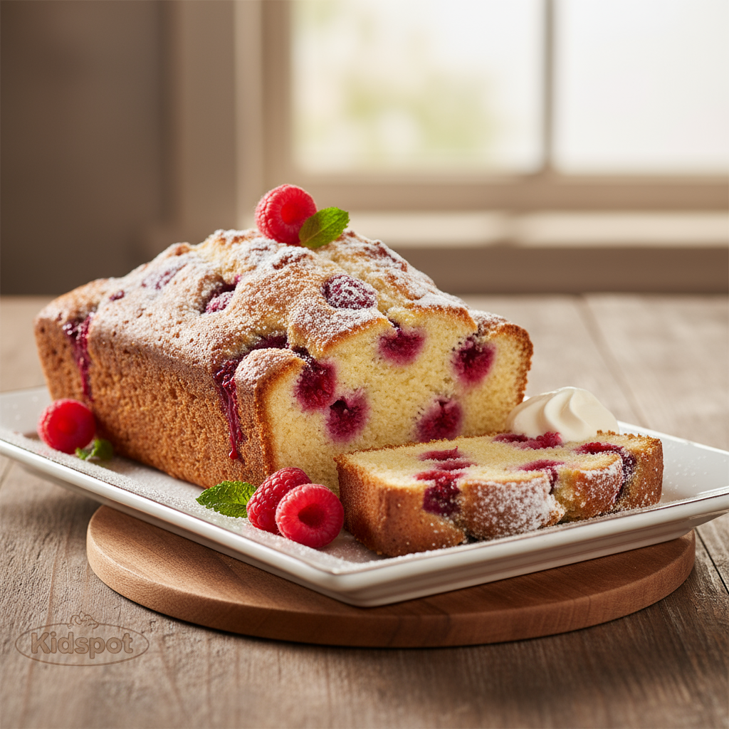 Raspberry butter cake