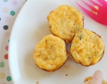 Baby bacon and spinach frittatas