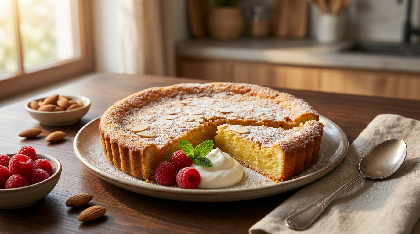 Rich almond tart