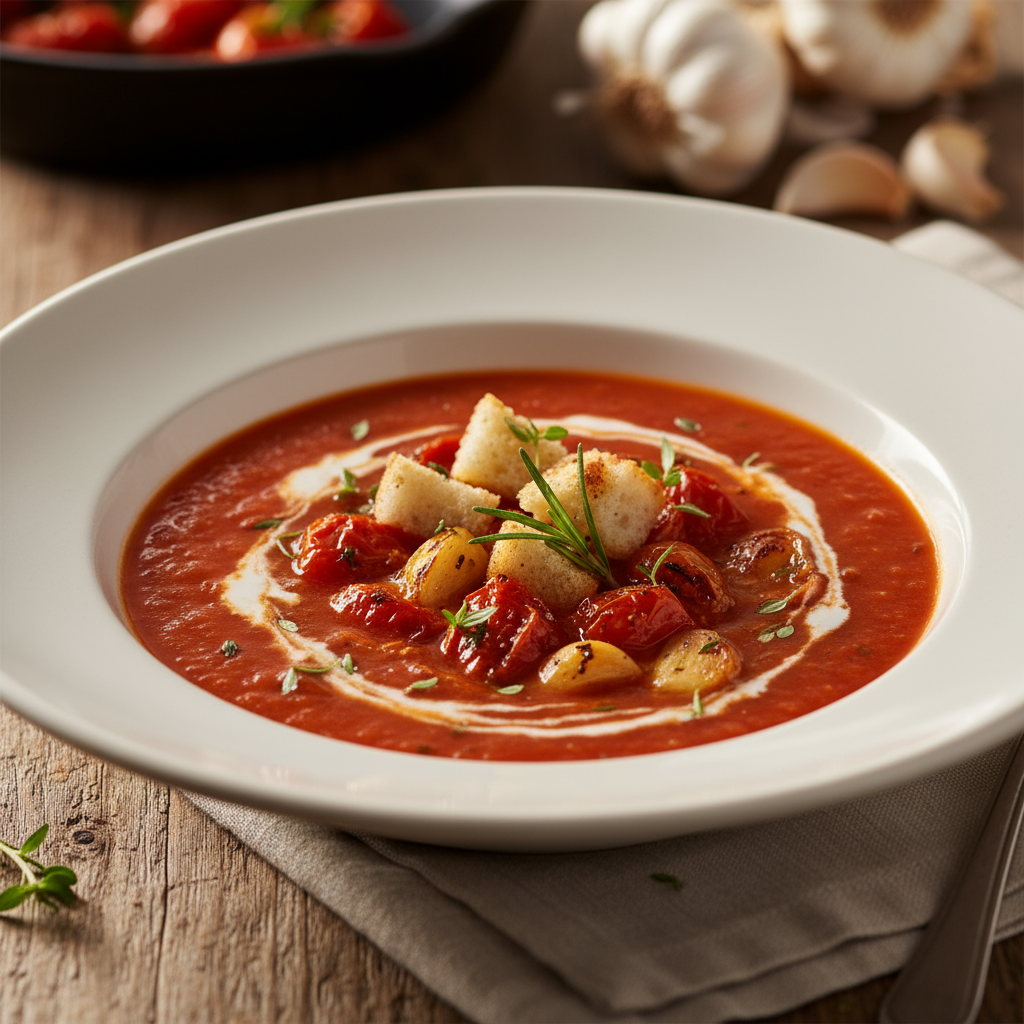 Slow roasted tomato soup